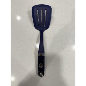 Kitchenaid Silicone Slotted Spatula Flipper Cobalt Blue